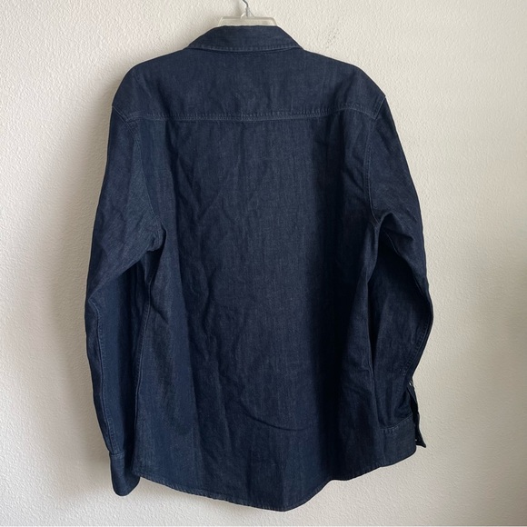 Goodlife Brand Button Down Long Sleeve Western Denim Indigo Shirt - Picture 7 of 7